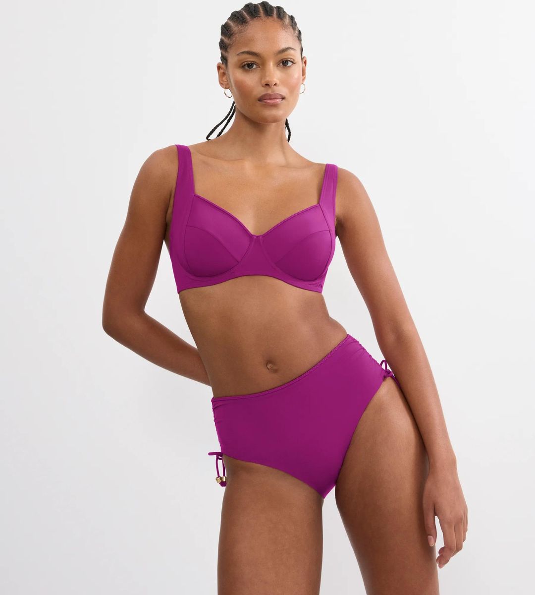 Bügel-Bikini-Oberteil mit Zierborte