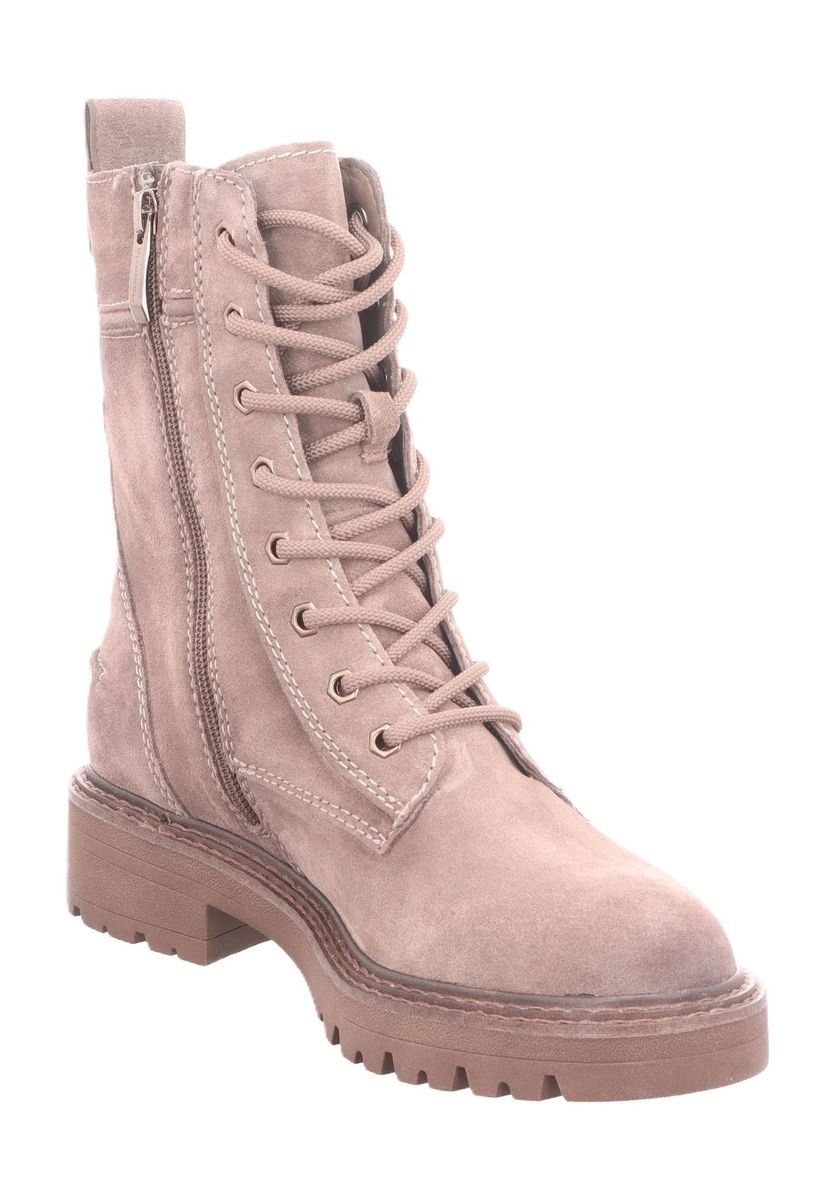 Schnür-Boots aus Veloursleder