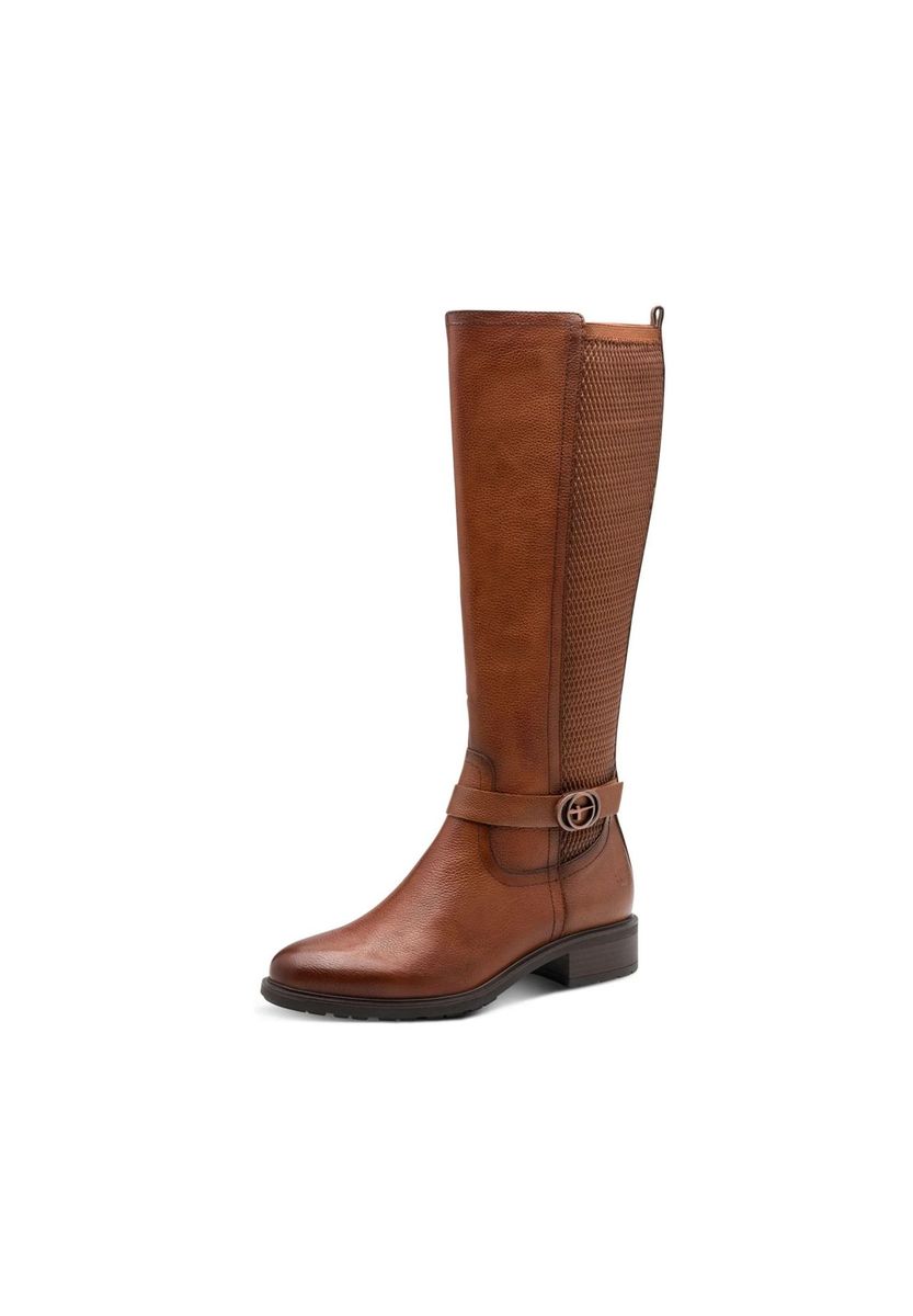 Elegante Leder-Kniestiefel