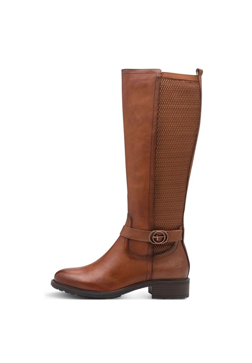 Elegante Leder-Kniestiefel