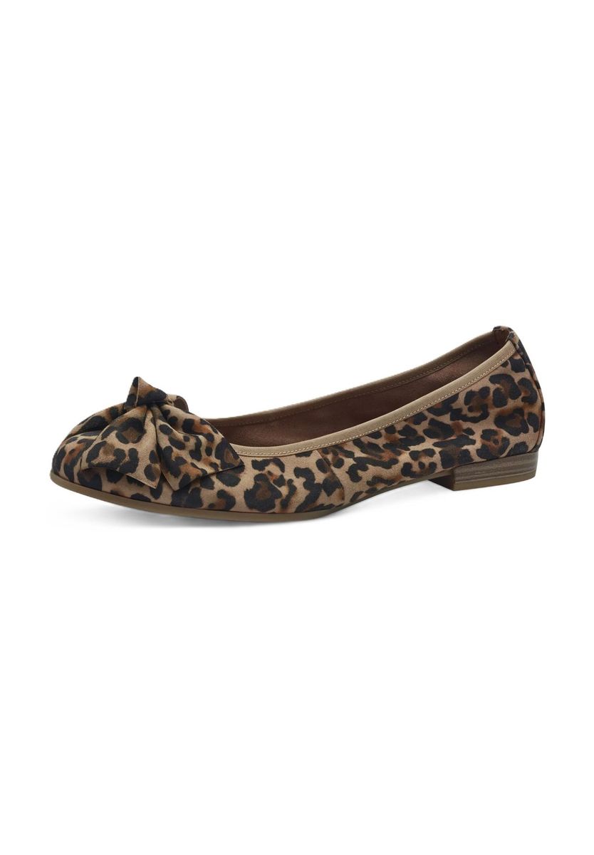 Elegante Leopard-Ballerinas mit Schleife