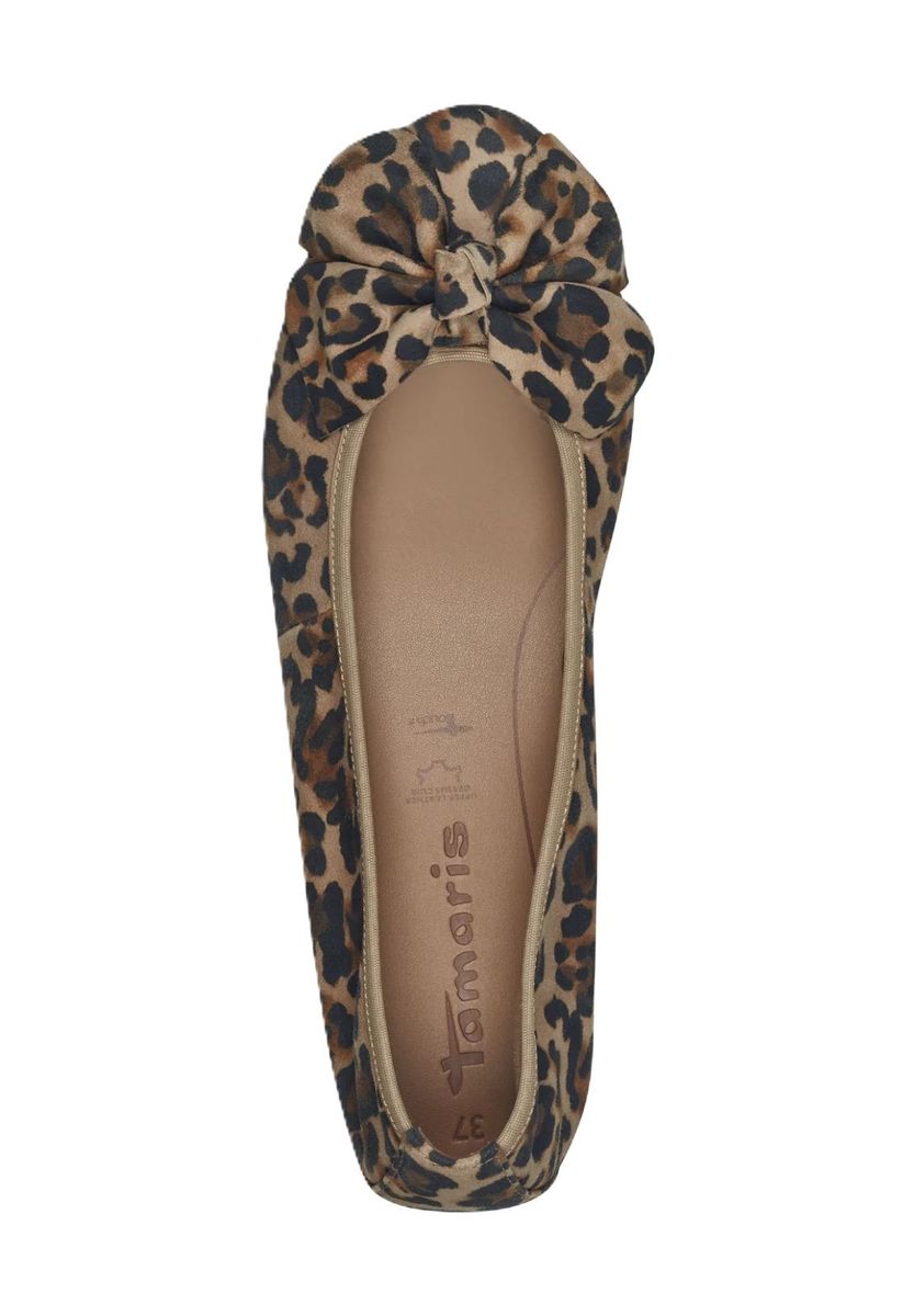 Elegante Leopard-Ballerinas mit Schleife