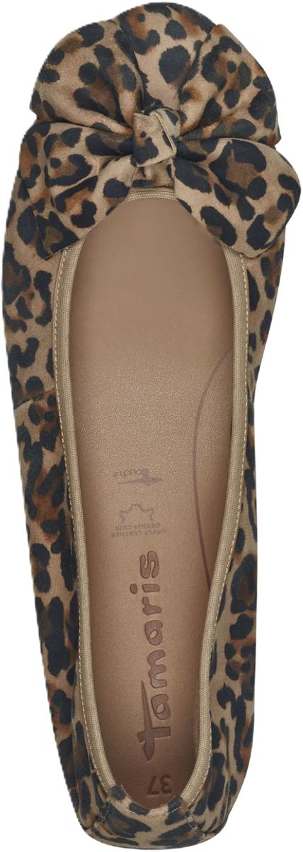 Elegante Leopard-Ballerinas mit Schleife