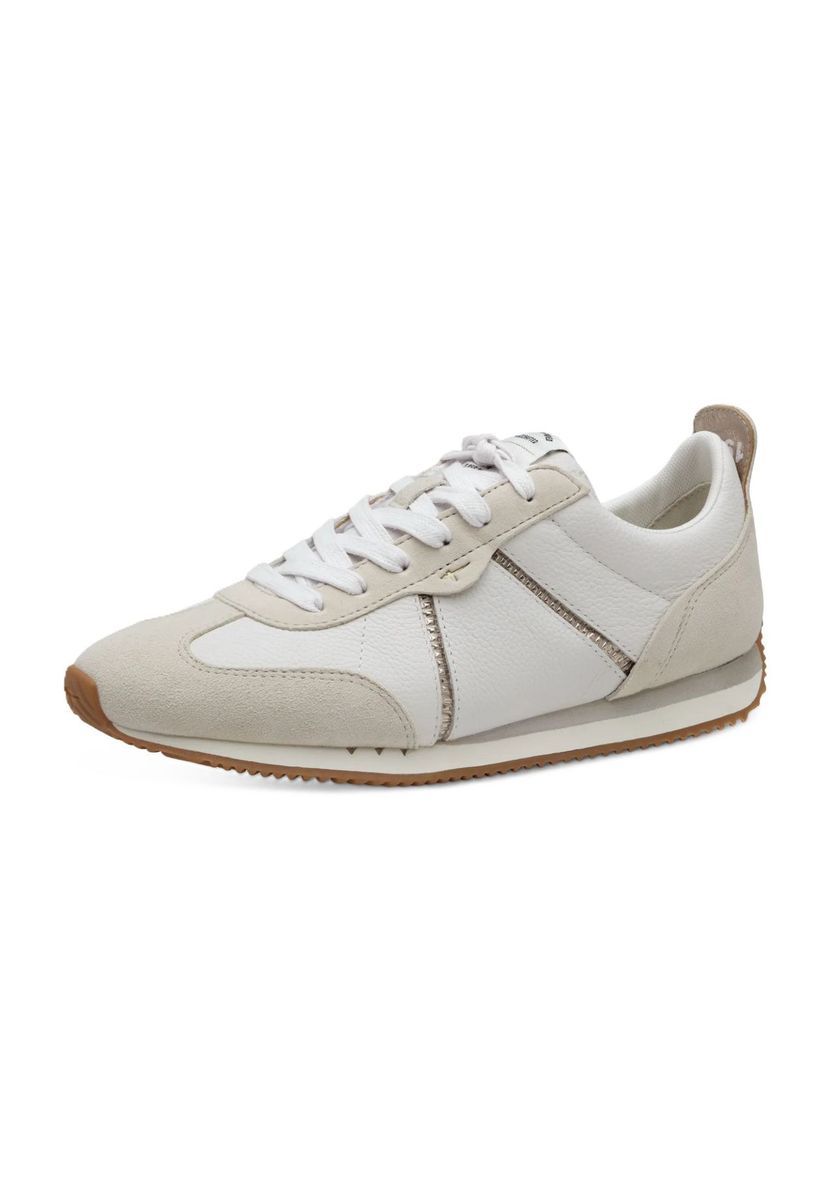Retro-Sneaker mit Leder-Einsätzen