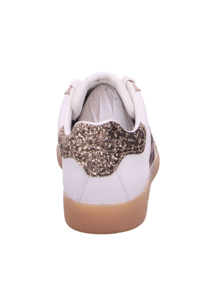 Sneaker mit Leopardenmuster und Metallic-Details