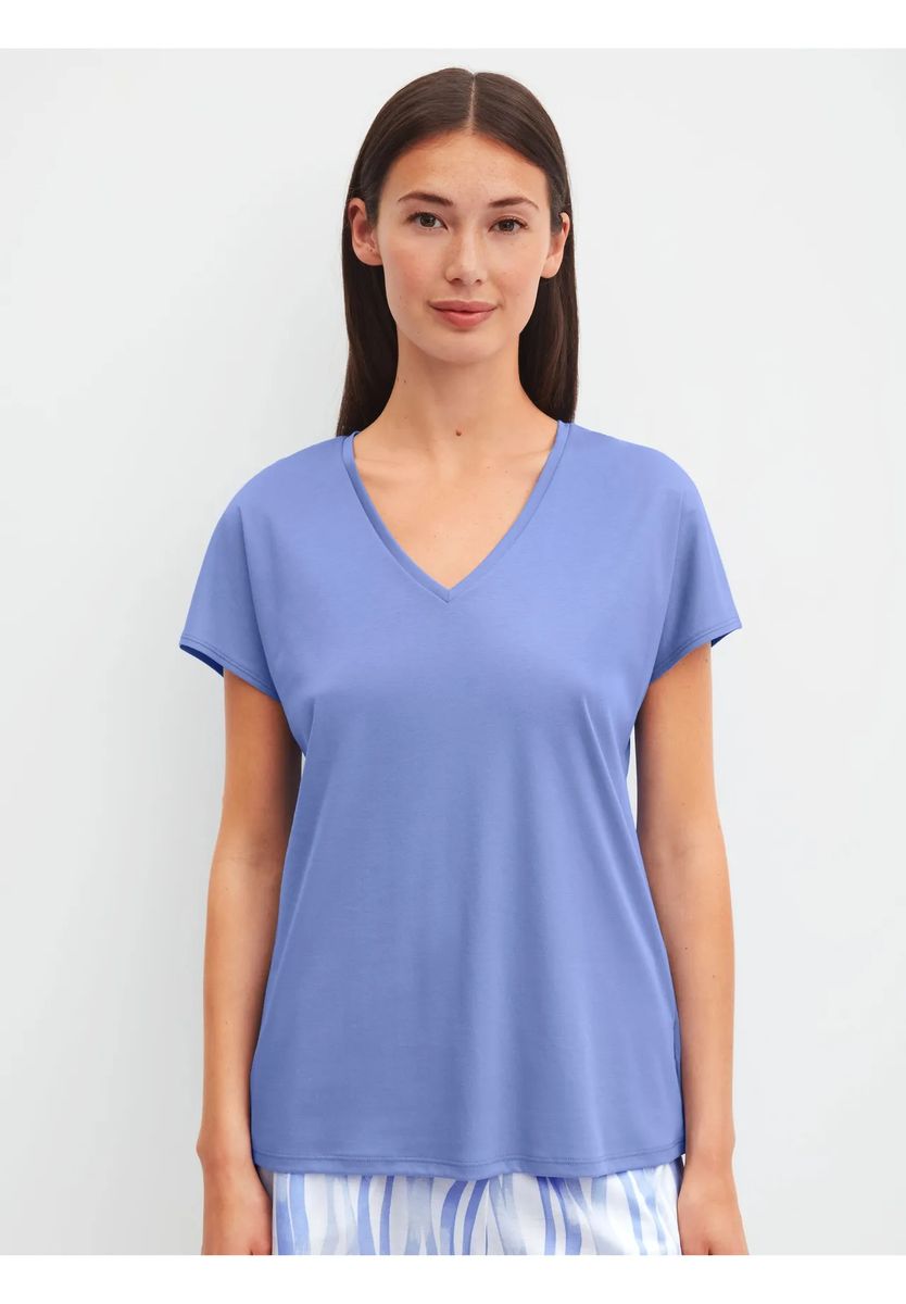 Loungewear-Oberteil mit V-Ausschnitt