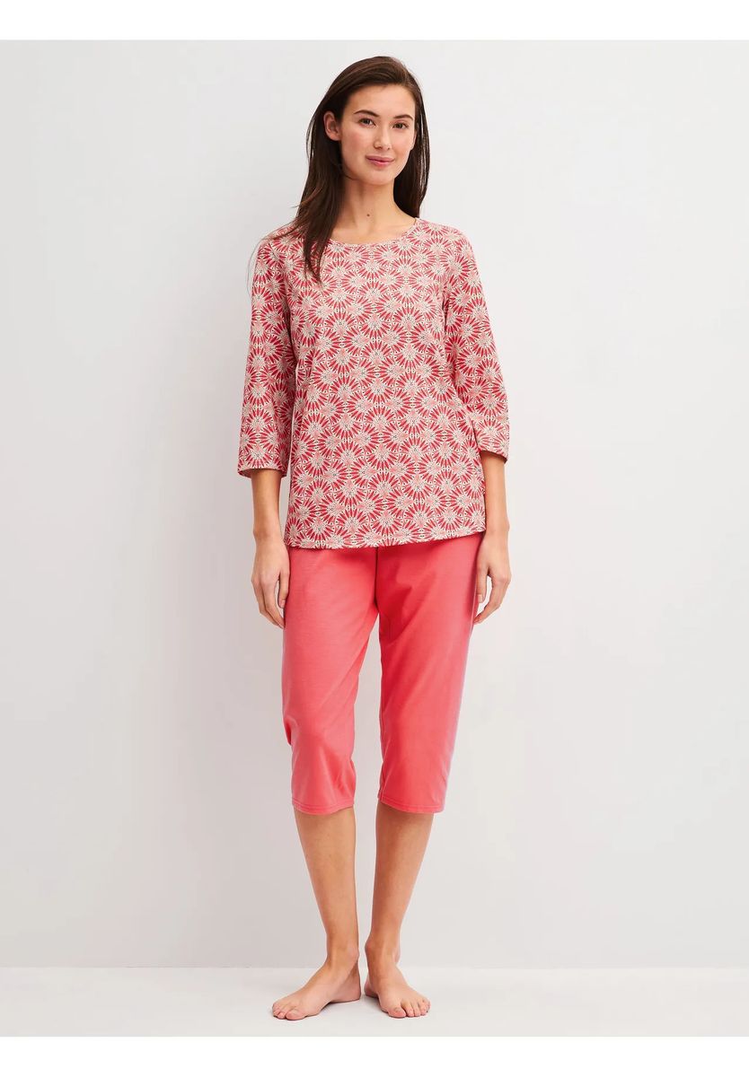 Baumwoll-Pyjama-Set mit Muster