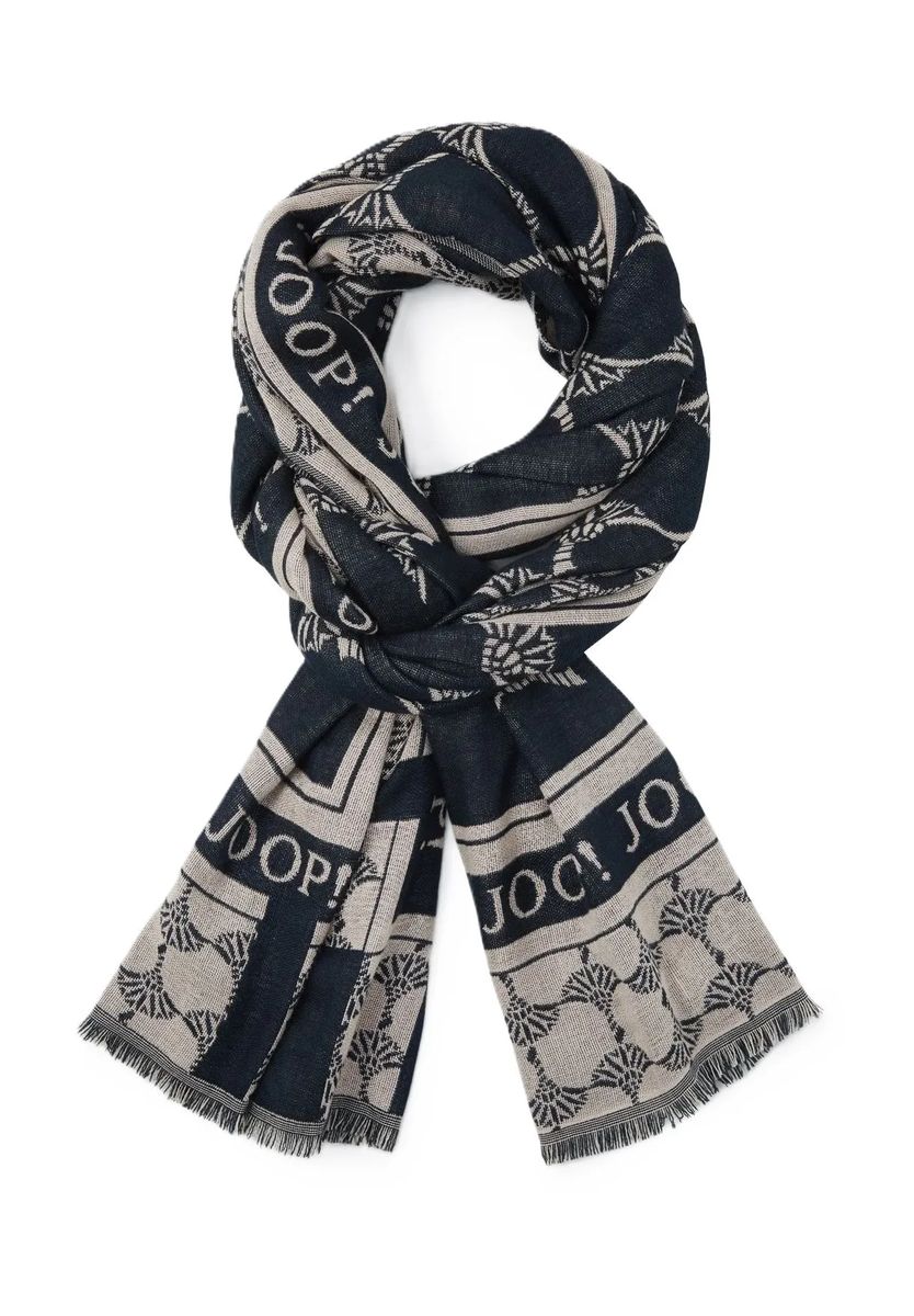 Eleganter Schal mit Logo-Muster