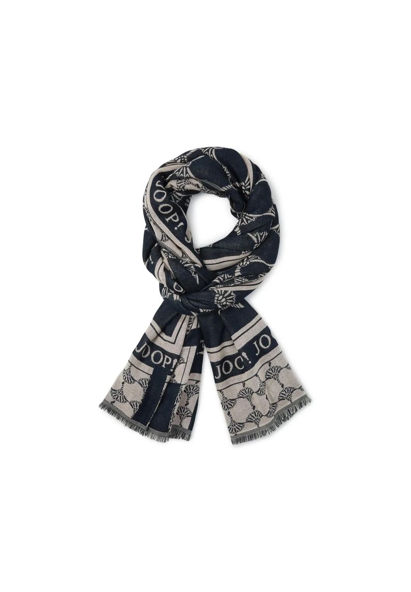 Eleganter Schal mit Logo-Muster