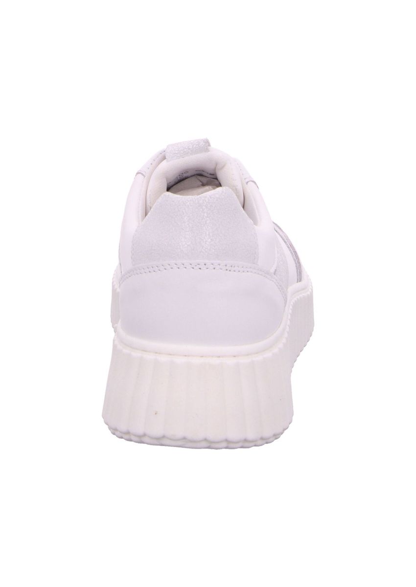 Clean Weiße Plateau-Sneaker