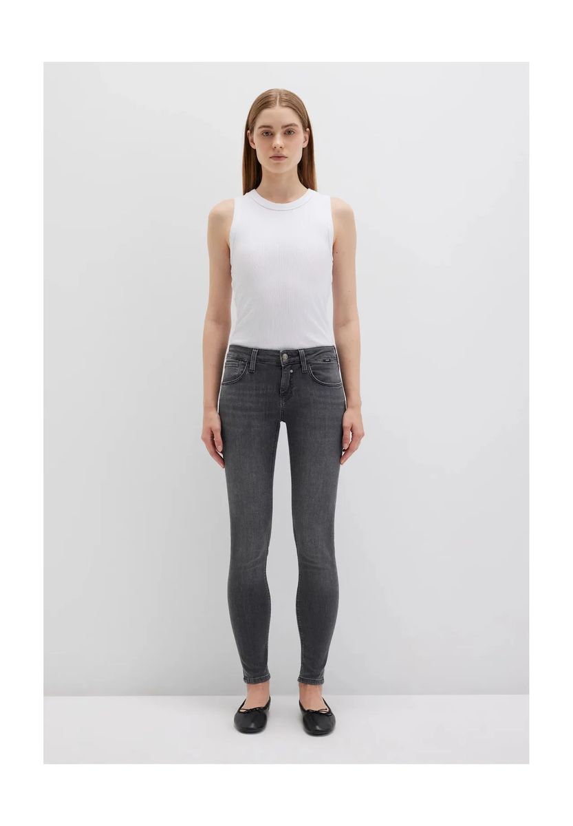 Slim Fit Jeans mittlerer Bund
