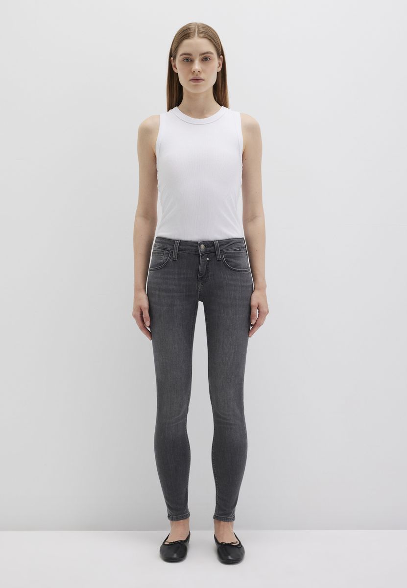 Slim Fit Jeans mittlerer Bund