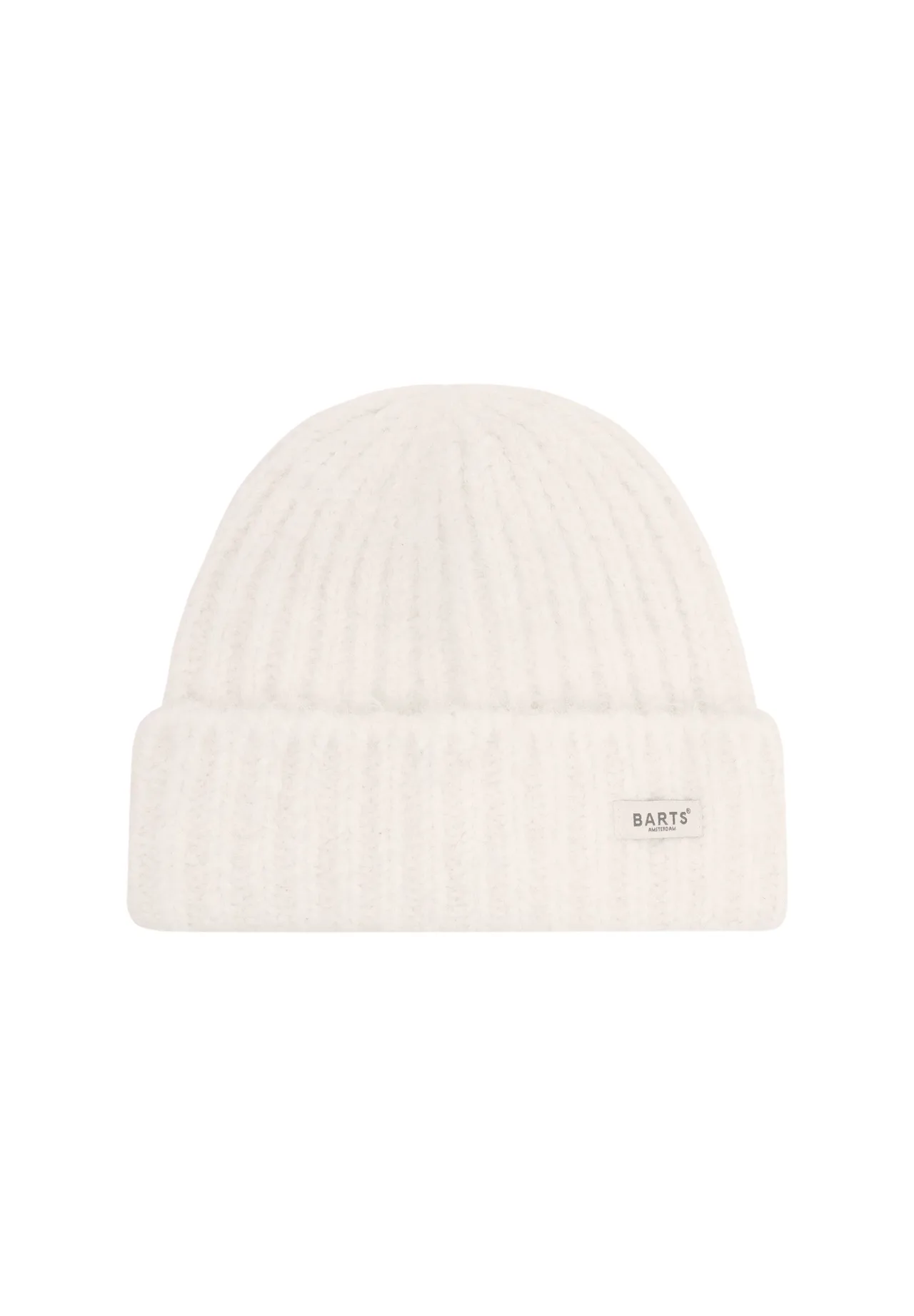 Rippstrick-Beanie mit breitem Umschlag