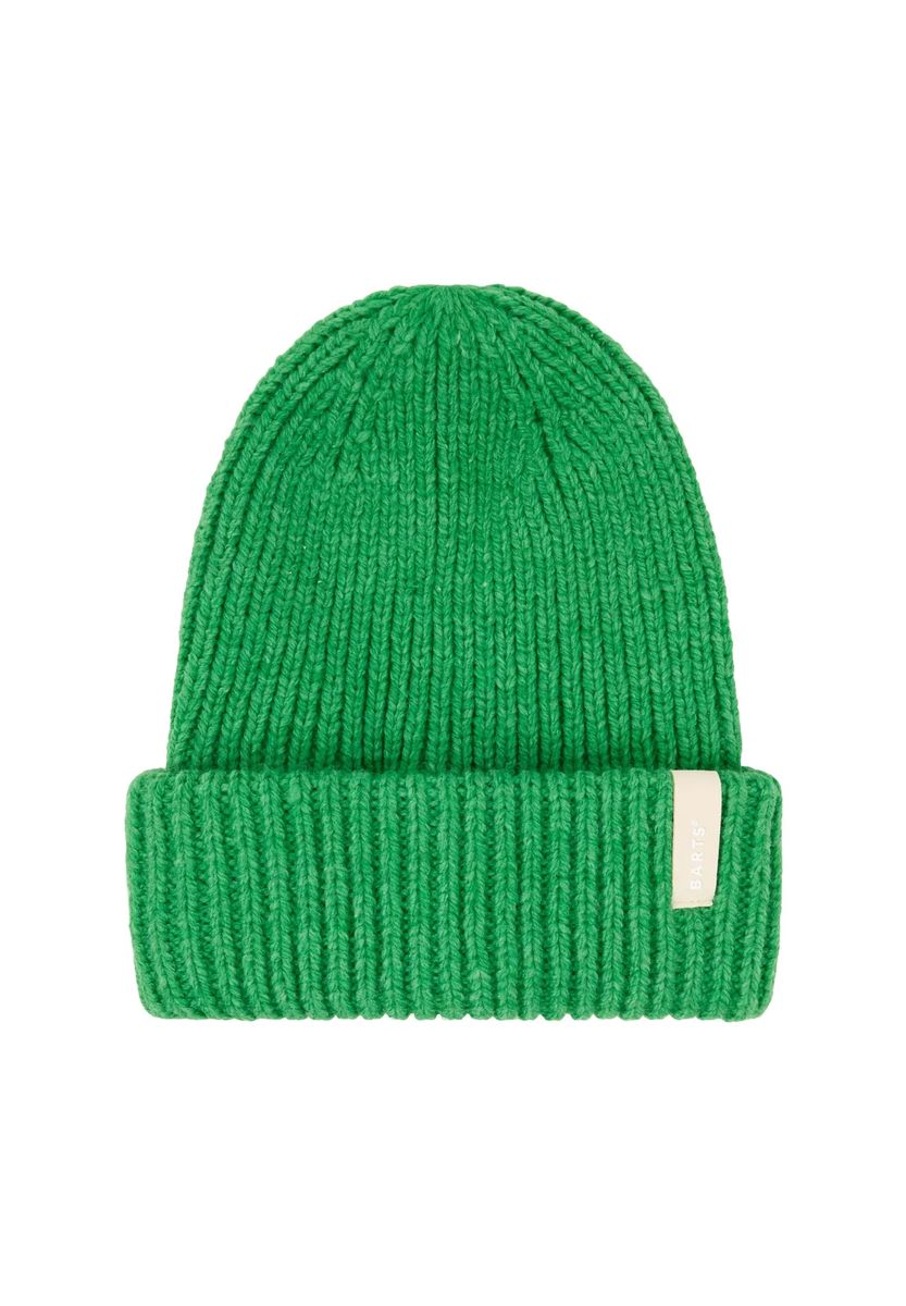 Gerippte Beanie mit Umschlag