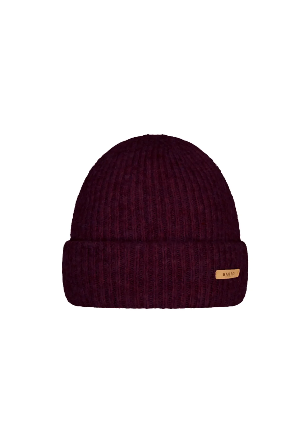 Gerippte Beanie mit Umschlag