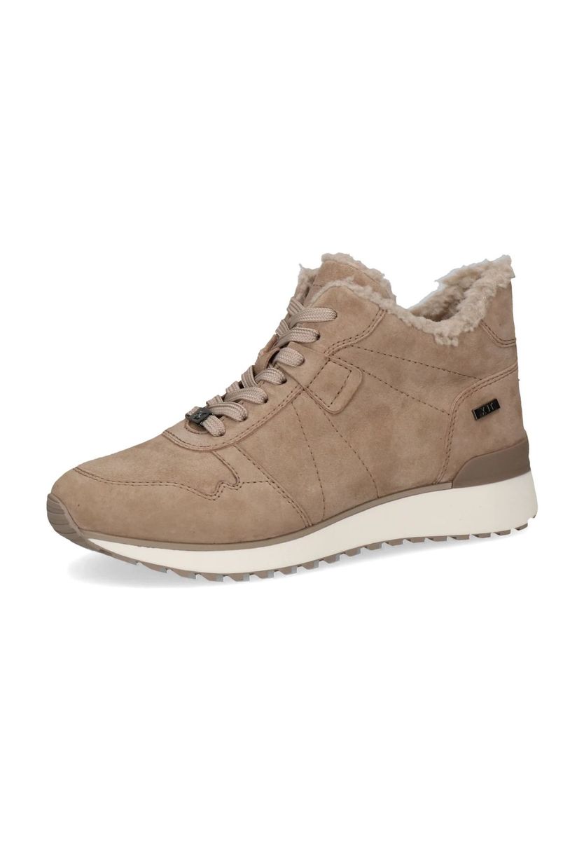 Gefütterte Wildleder High-Top Sneaker