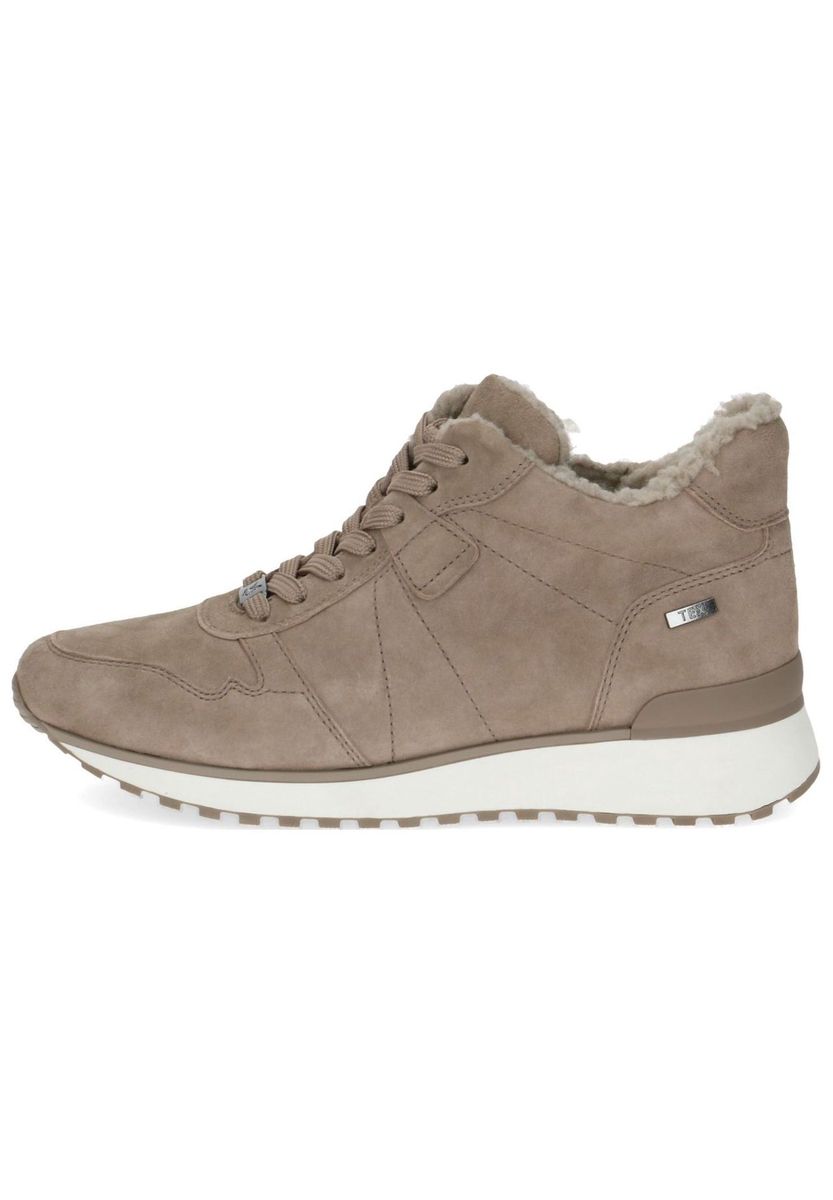 Gefütterte Wildleder High-Top Sneaker
