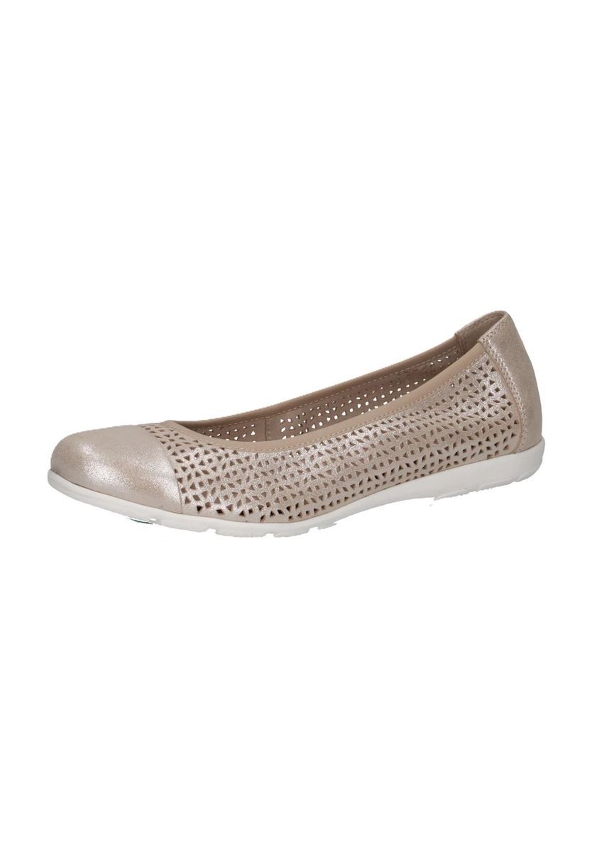 Lasergeschnittene Leder-Ballerinas