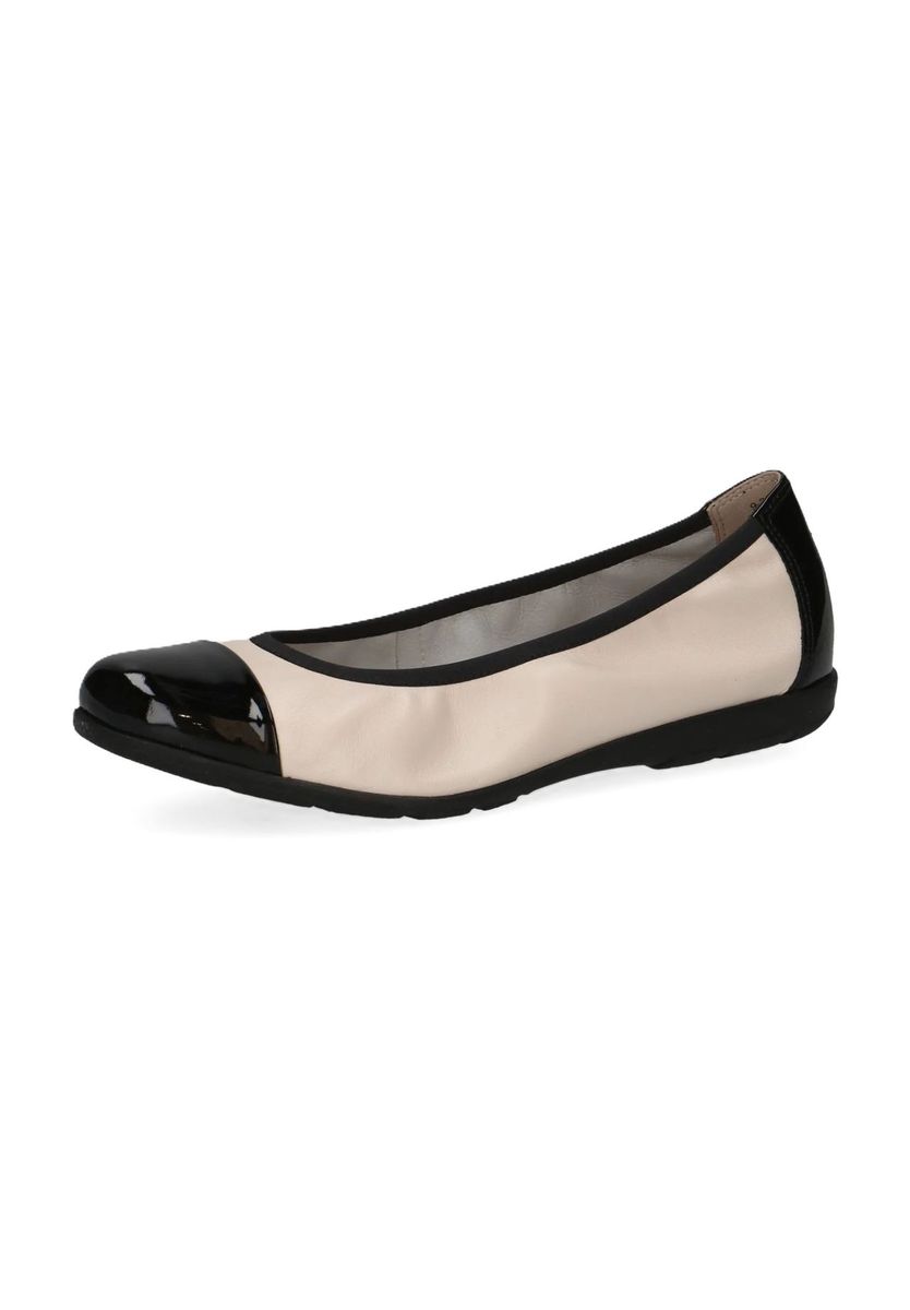 Elegante Leder-Ballerinas mit Kappe