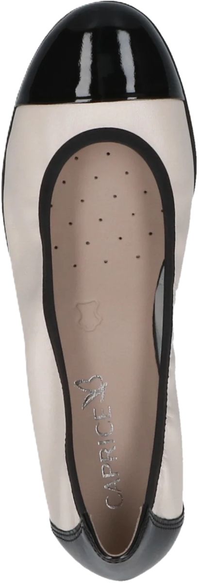 Elegante Leder-Ballerinas mit Kappe
