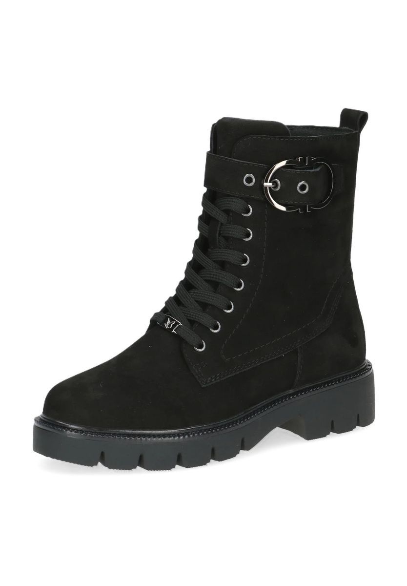 Schnürstiefeletten aus Rauleder