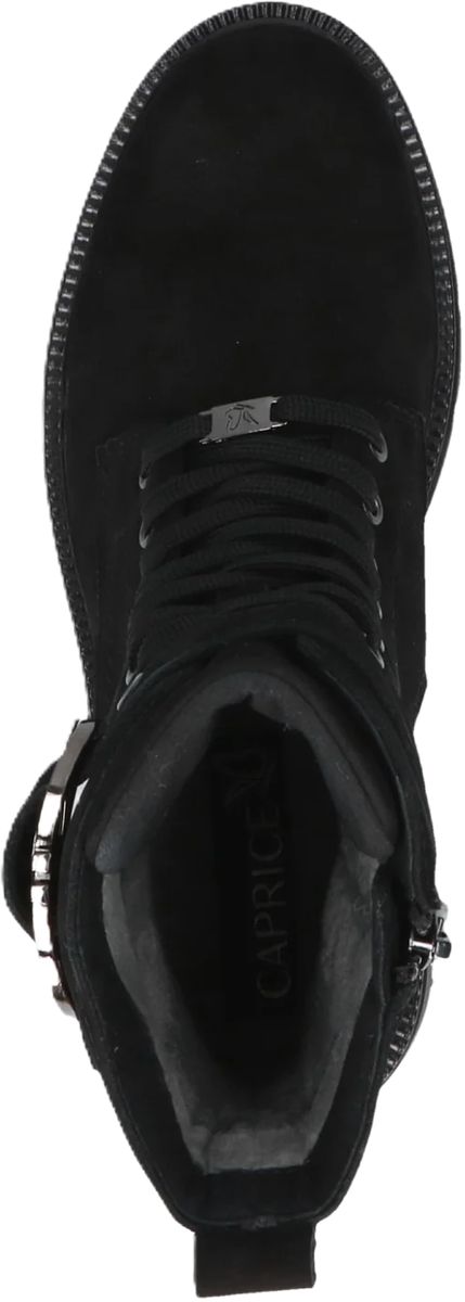Schnürstiefeletten aus Rauleder
