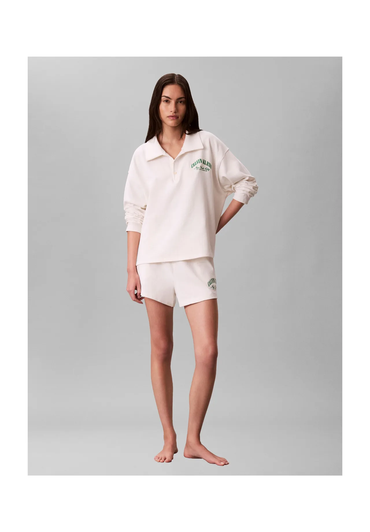 Jersey-Loungewear-Shorts mit Logo
