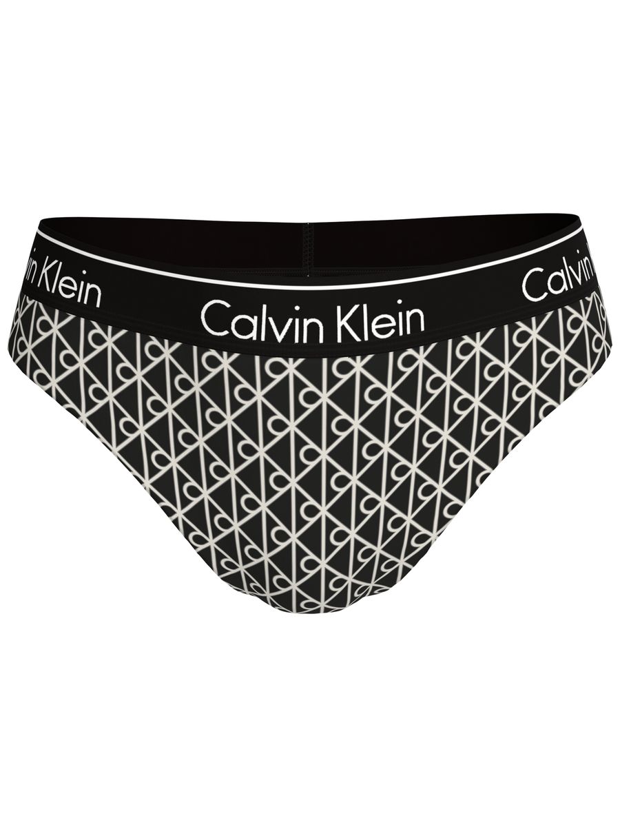 Bikinihose mit Monogramm-Print