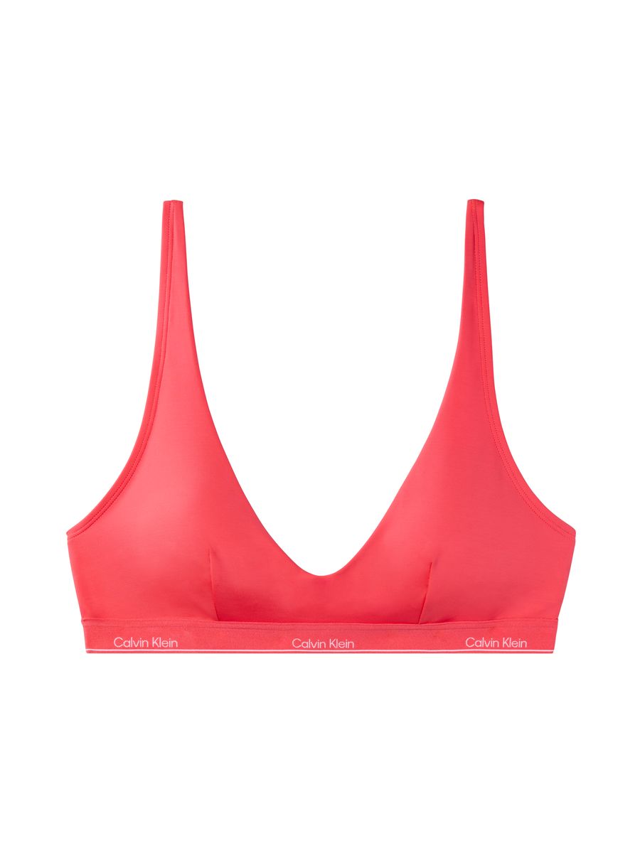 V-Ausschnitt Bikini-Oberteil mit Logoband