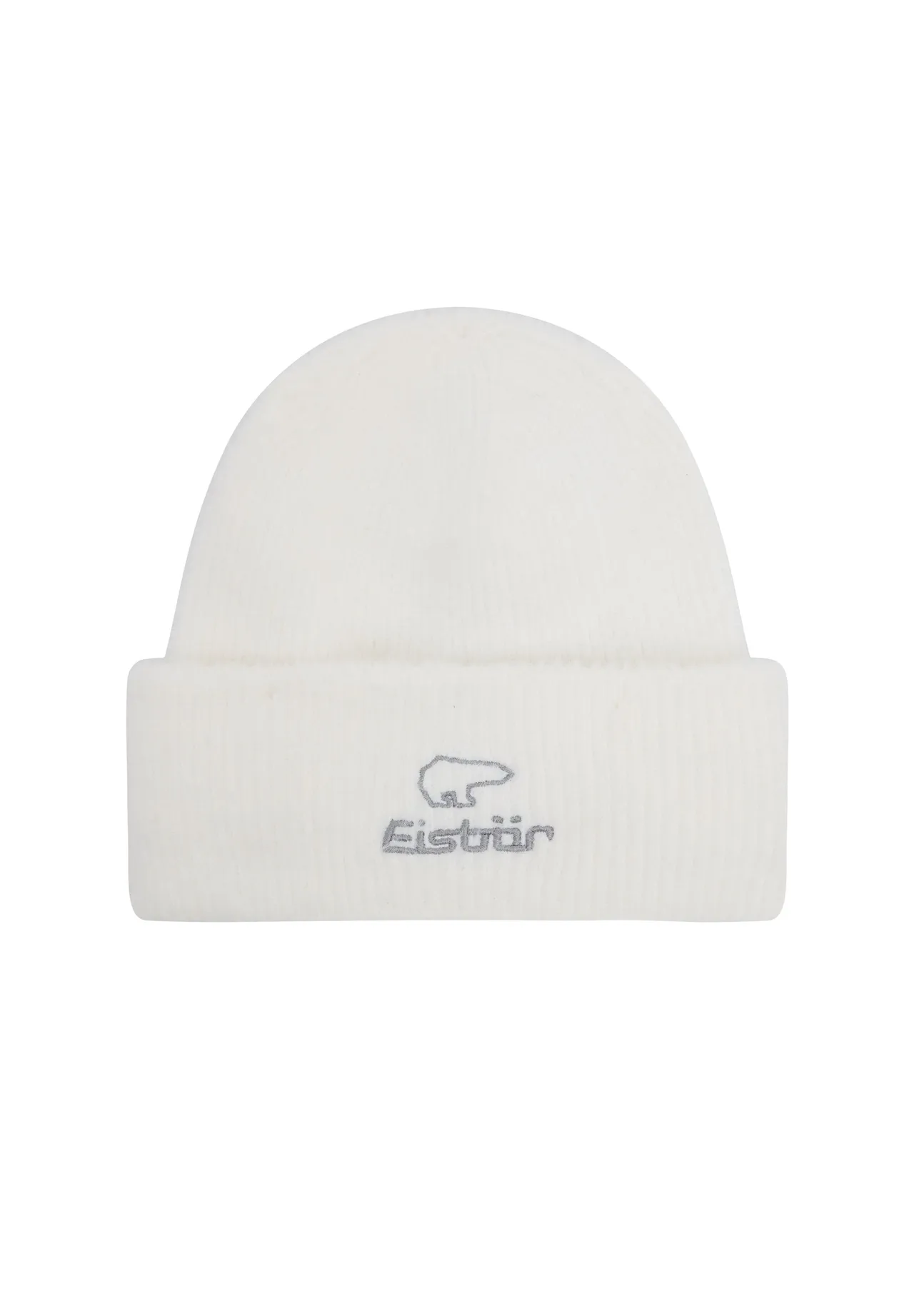 Rippstrick-Beanie mit Logo-Stickerei