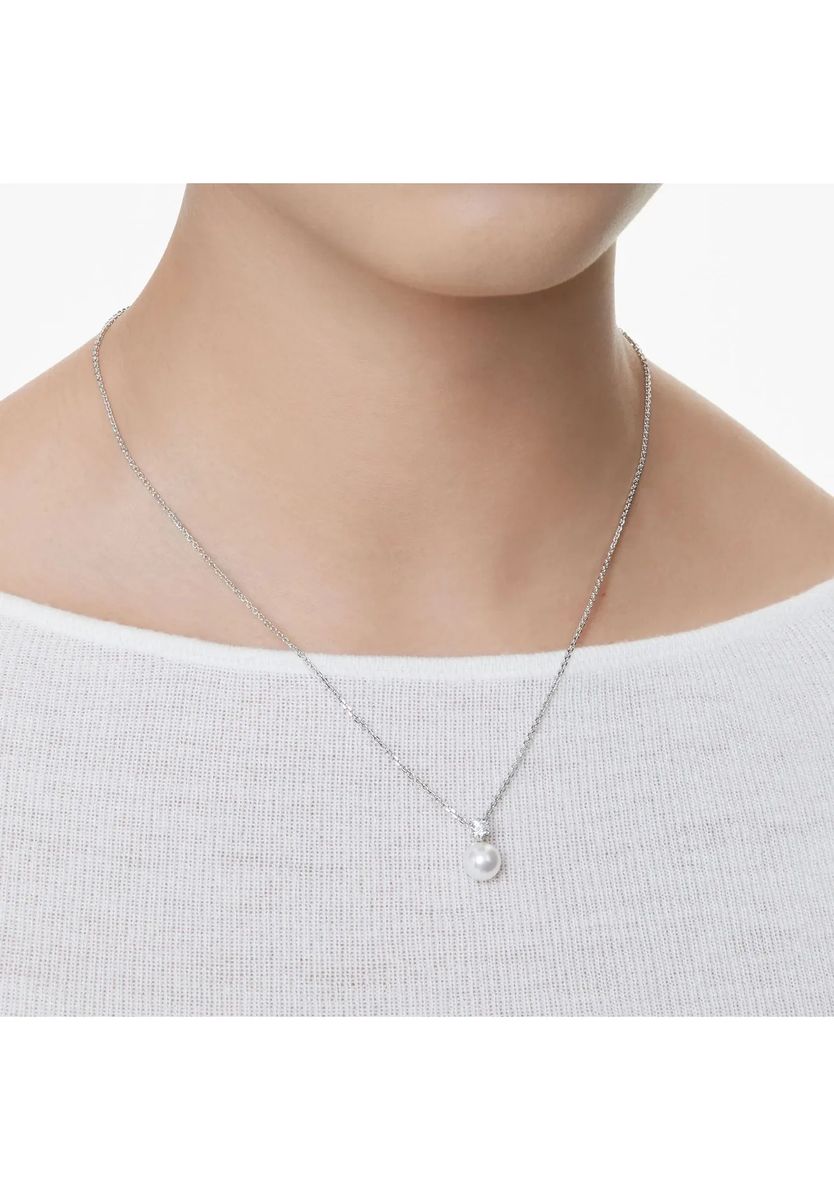 Elegante Kette mit Perle und Zirkonia
