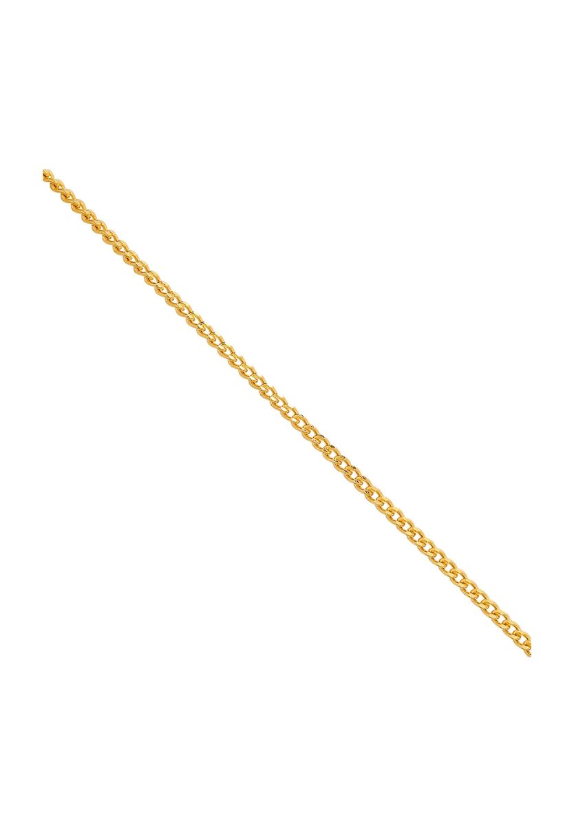 Klassische Panzerkette aus Gelbgold