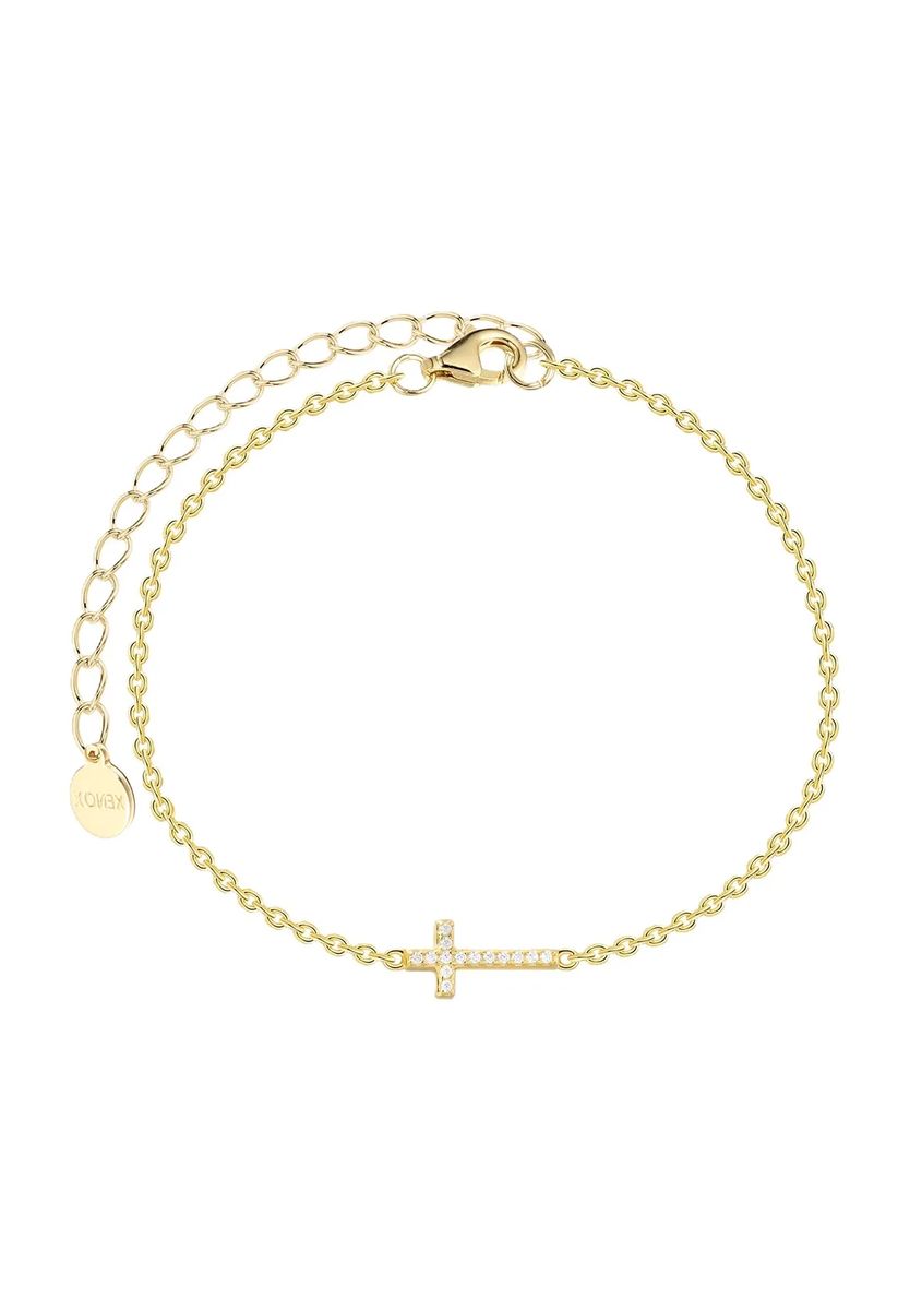 Armband mit Pavé-Seitenkreuz