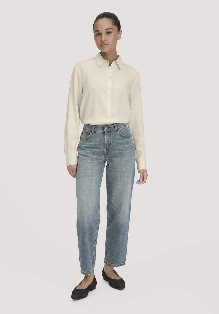 High-Waist Barrel-Leg-Jeans
