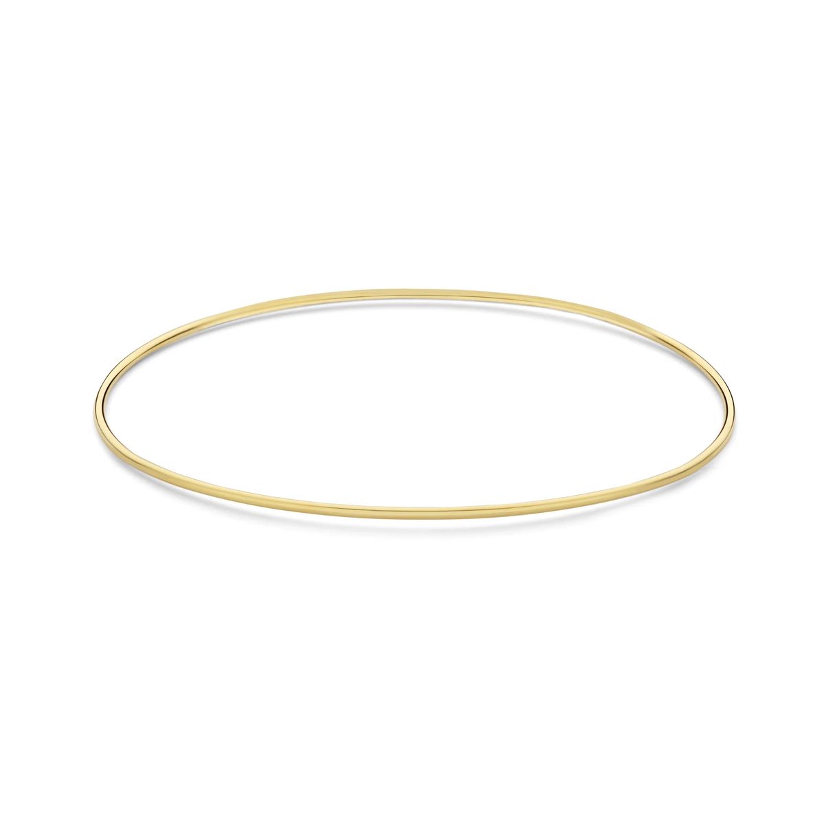 Minimalistischer polierter goldener Armreif