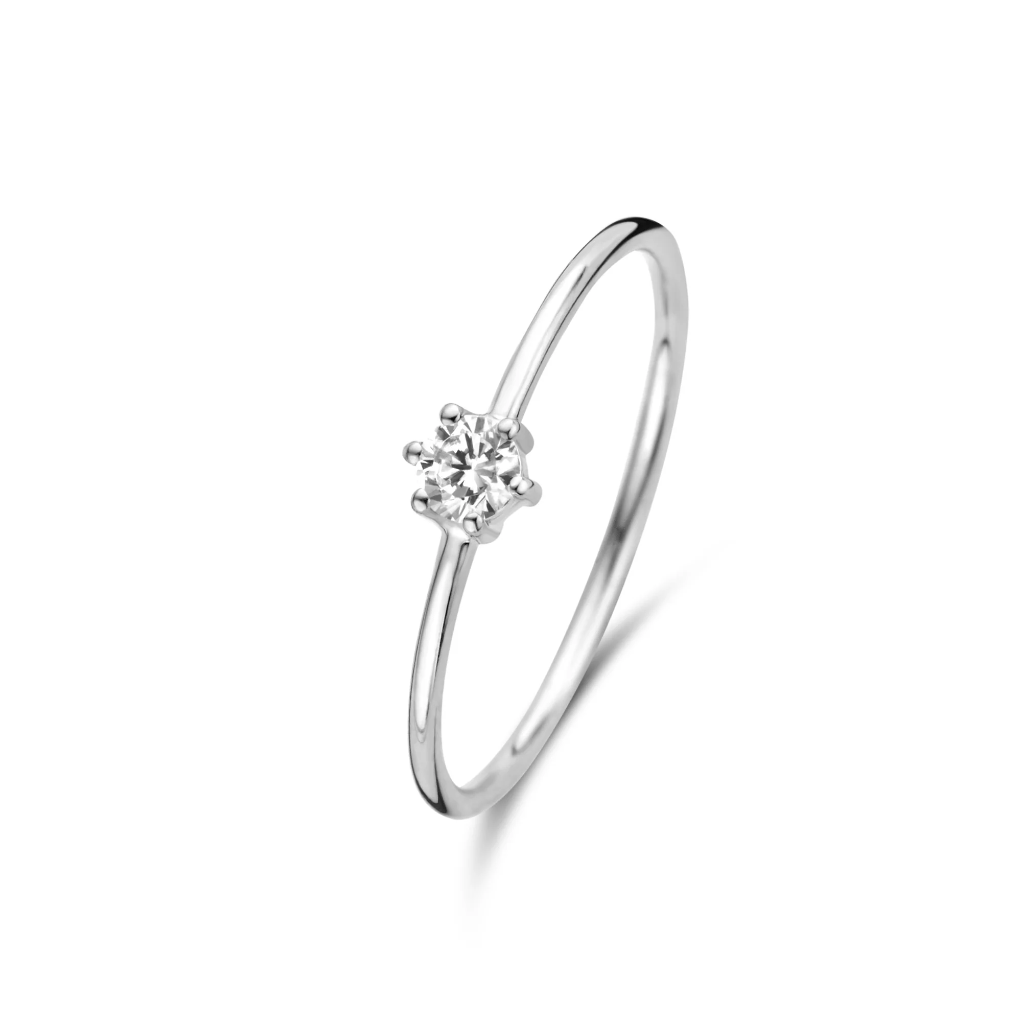 Eleganter minimalistischer Solitär mit Zirkonia
