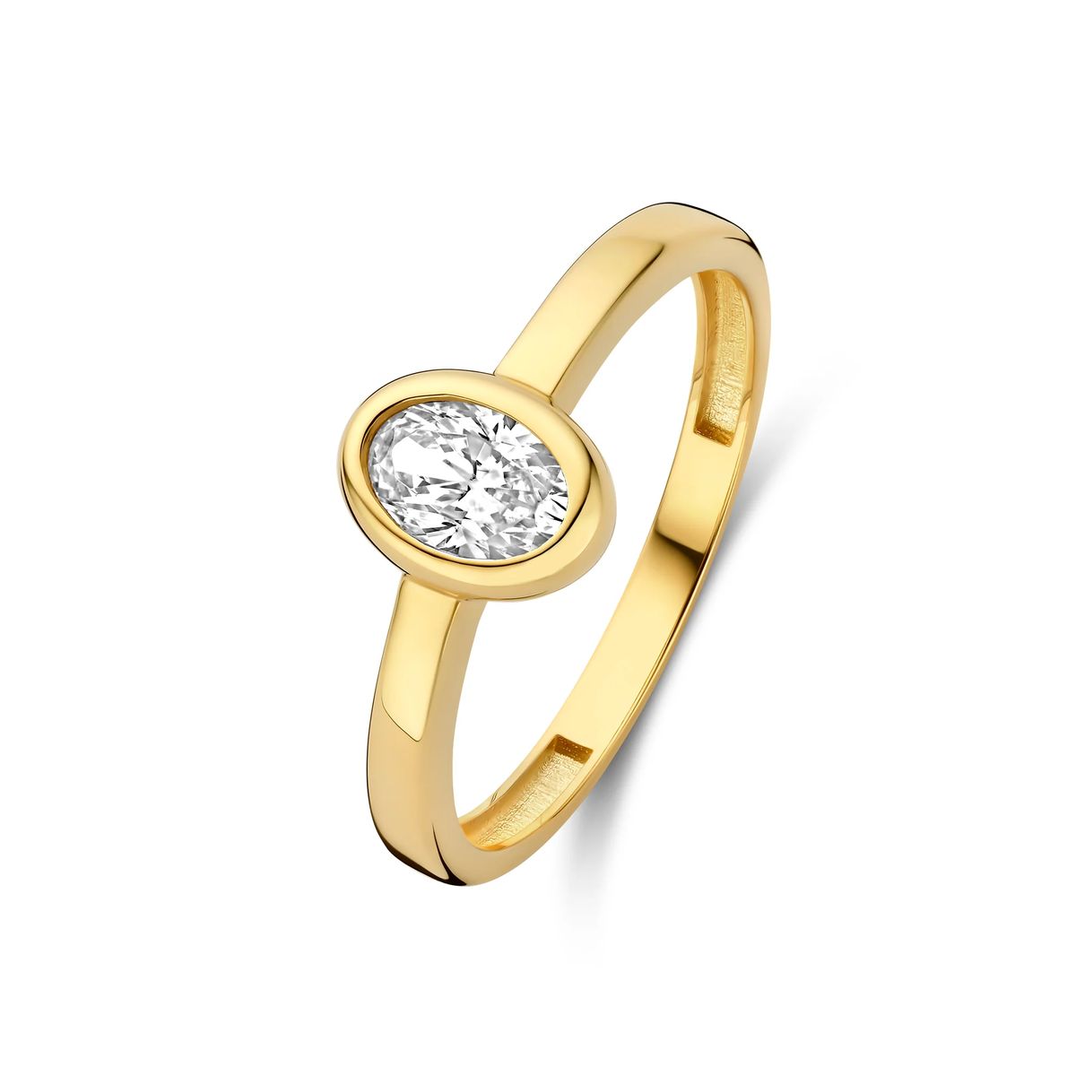 Eleganter Ring mit ovaler Zarge