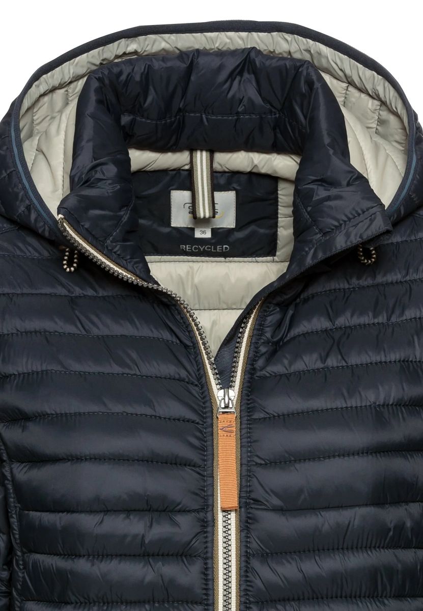 Leichte Gesteppte Longjacke mit Kapuze