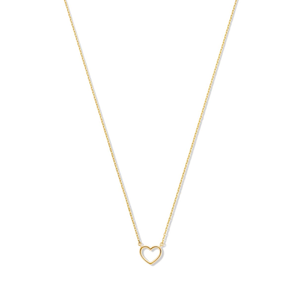 Zarte Goldkette mit Herzanhänger
