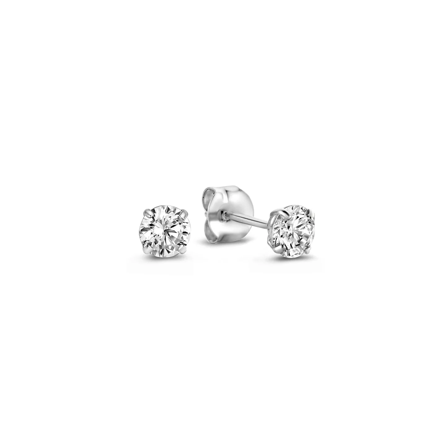 Elegante Zirkonia Solitär Ohrstecker