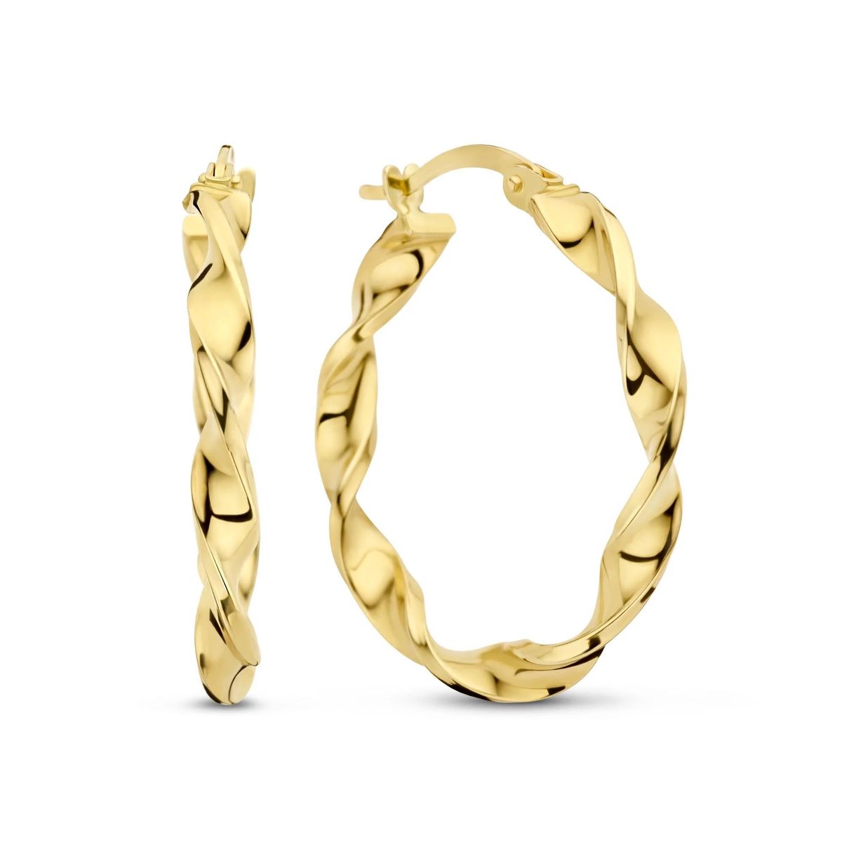 Gedrehte Gold-Creolen