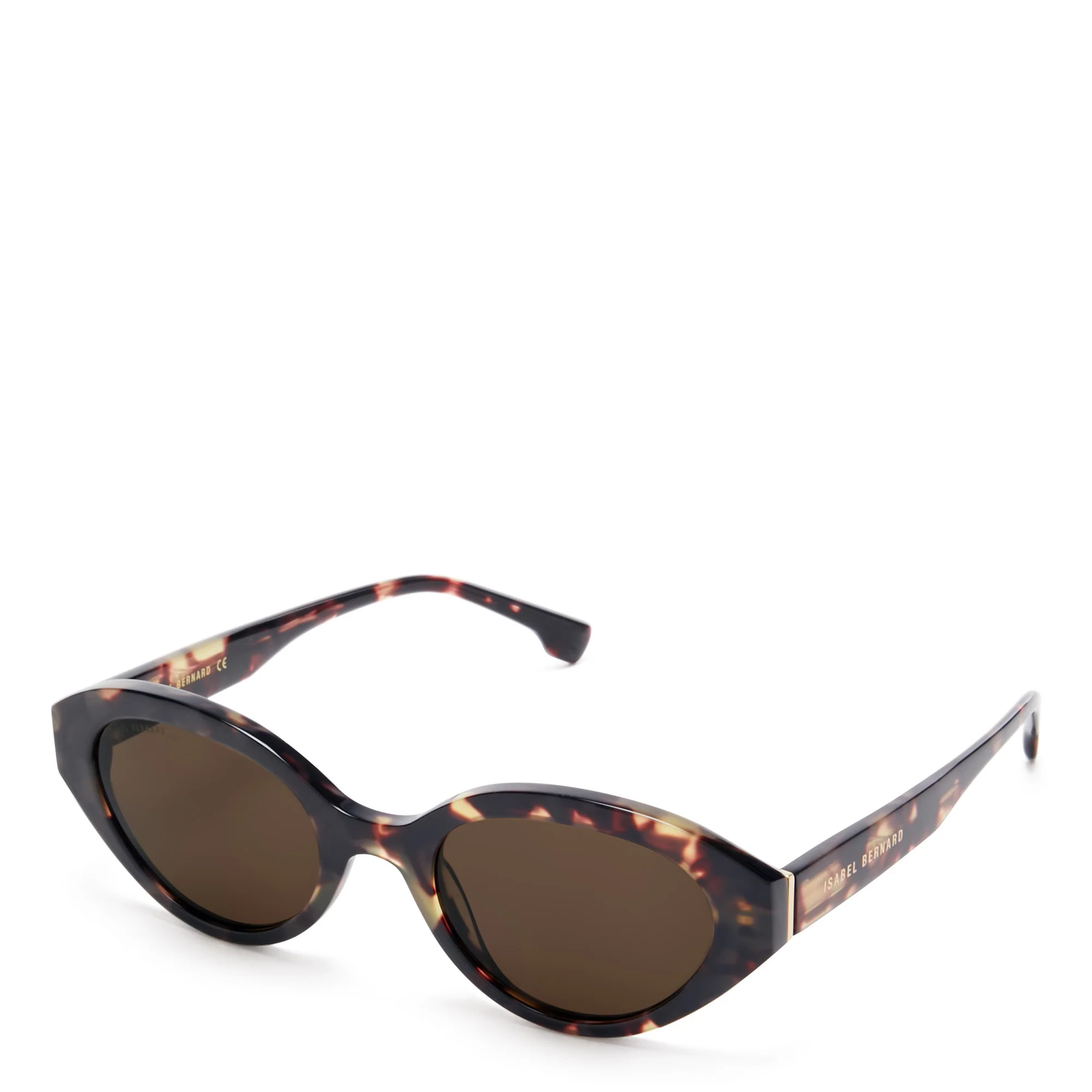 Elegante gemusterte Brille in Ovalform