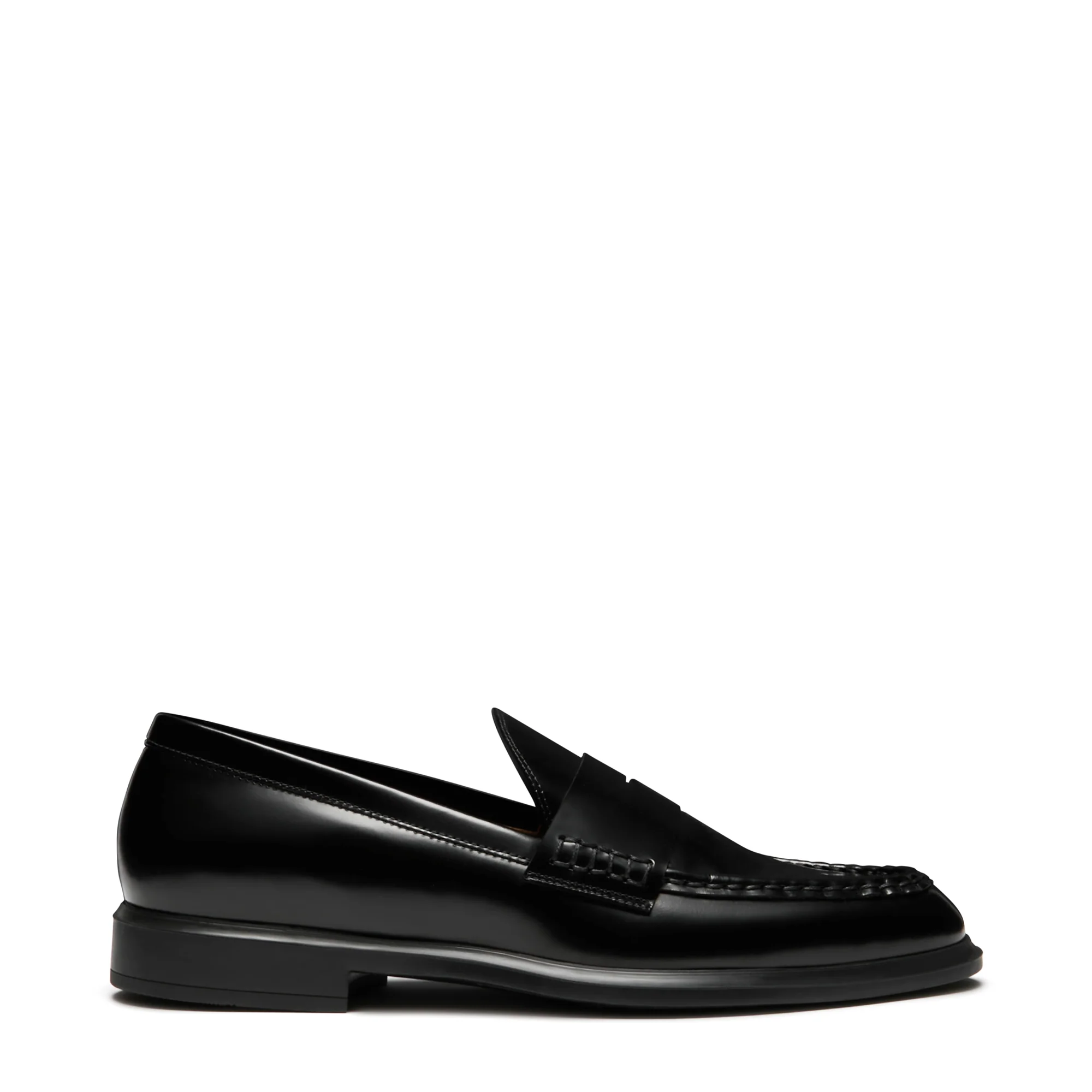 Elegante Loafer aus poliertem Leder