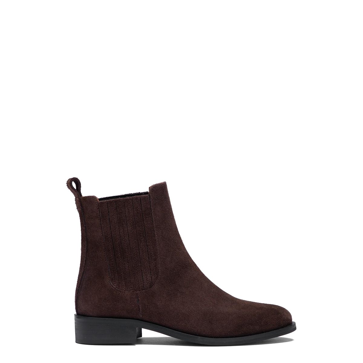 Klassische Chelsea-Stiefel aus Veloursleder