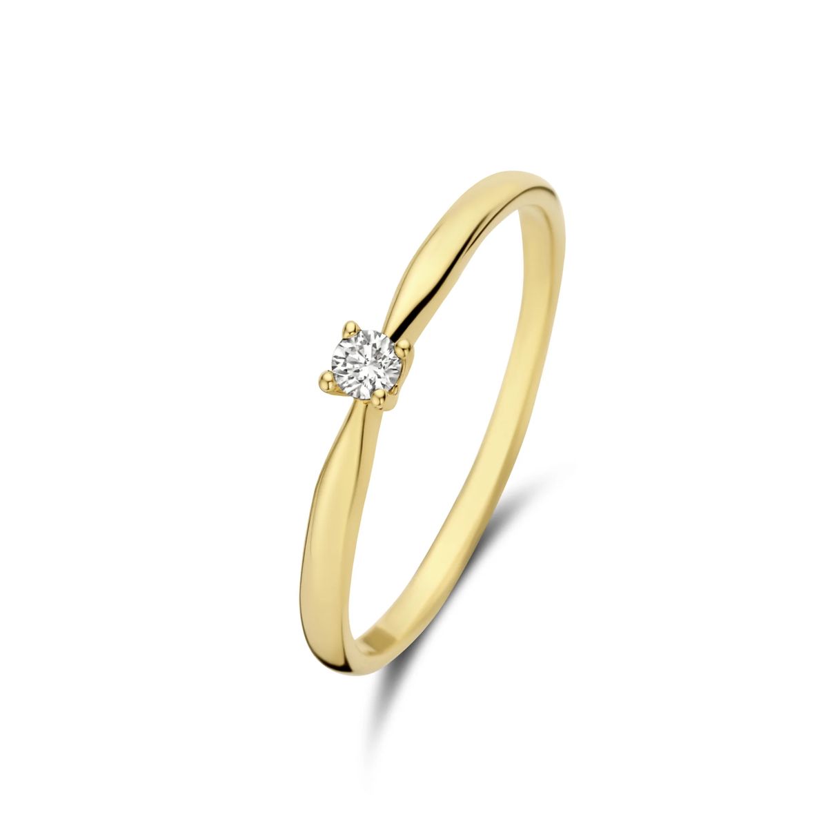 Minimalistischer Diamant-Solitär-Ring