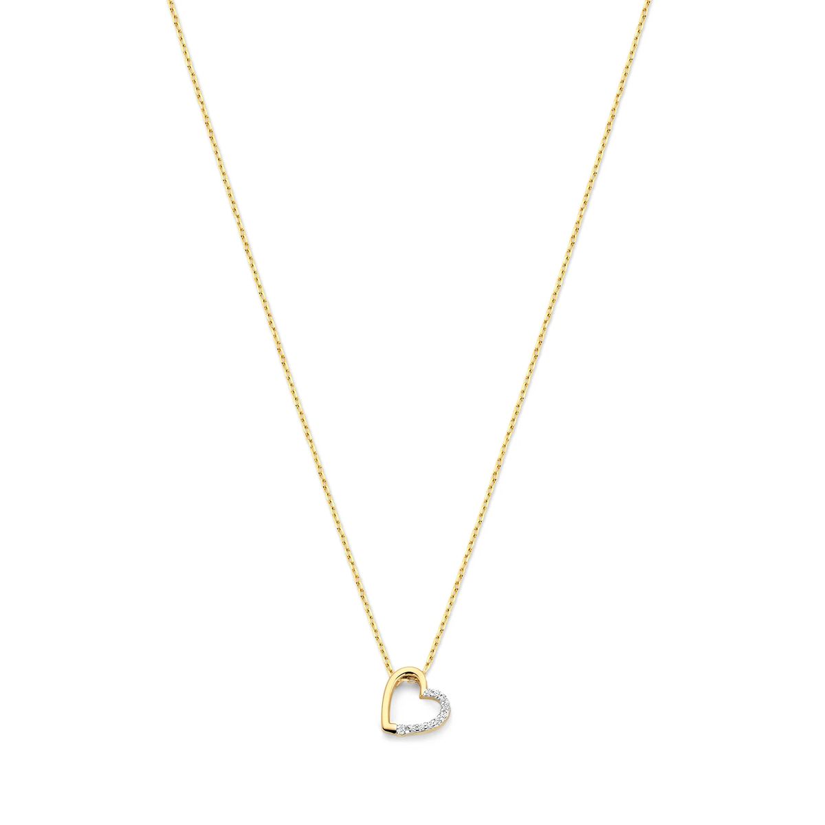 Herz-Halskette aus 14K Gold