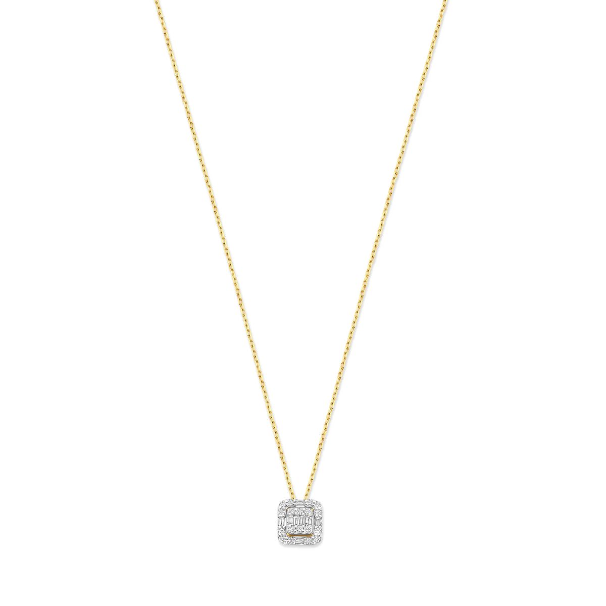 Elegante Diamant-Halskette mit Anhänger