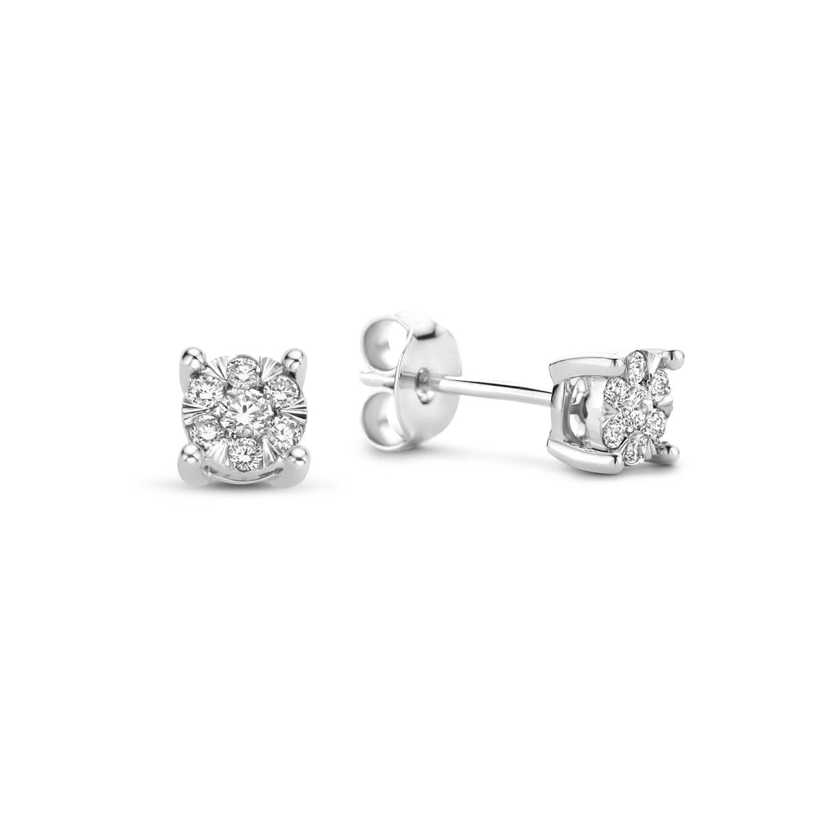 Elegante Diamant-Cluster-Ohrstecker