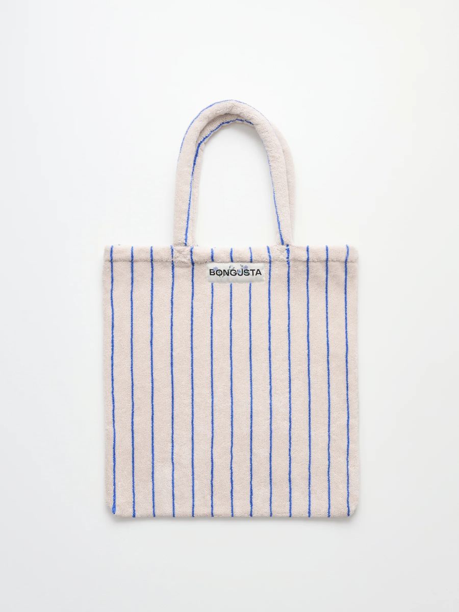 Gestreifter Shopper aus Frottee
