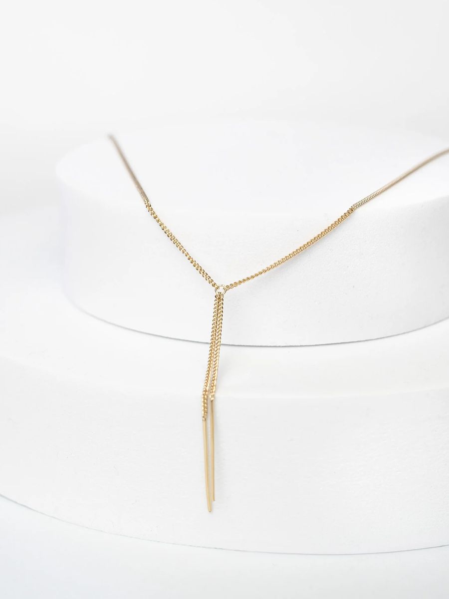 Elegante filigrane Y-Halskette